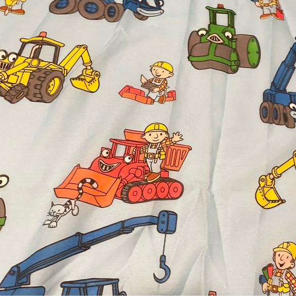 Vintage Bob The Builder Twin Flat Sheet Dan River - Picture 2 of 16